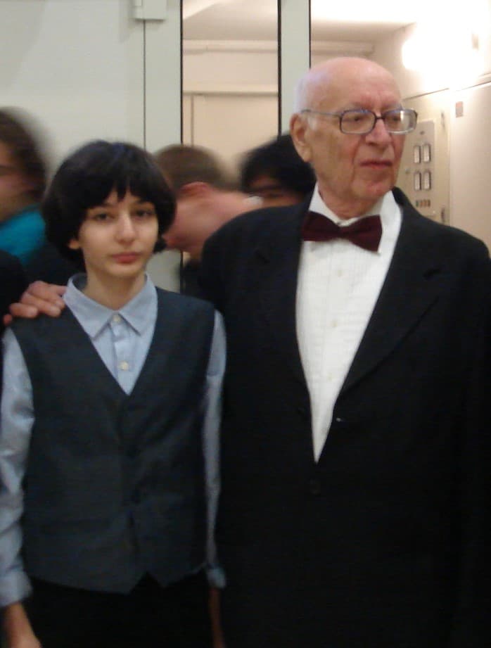 Enea with Prof. Vitaly Margulis