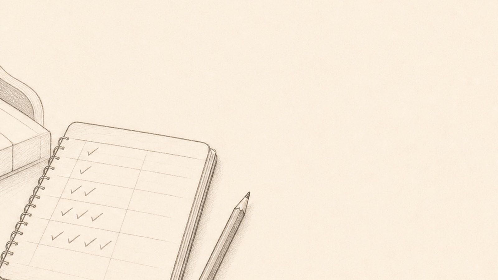 大人のピアノ初心者が小さな進歩を記録する練習日記の細い線画